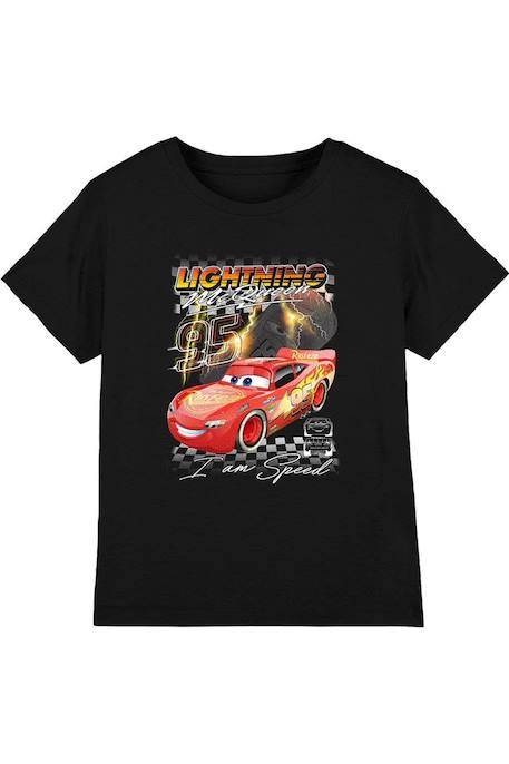 Fille-T-shirt, sous-pull-T-shirt motif flash mcqueen am speed coton cars i am speed
