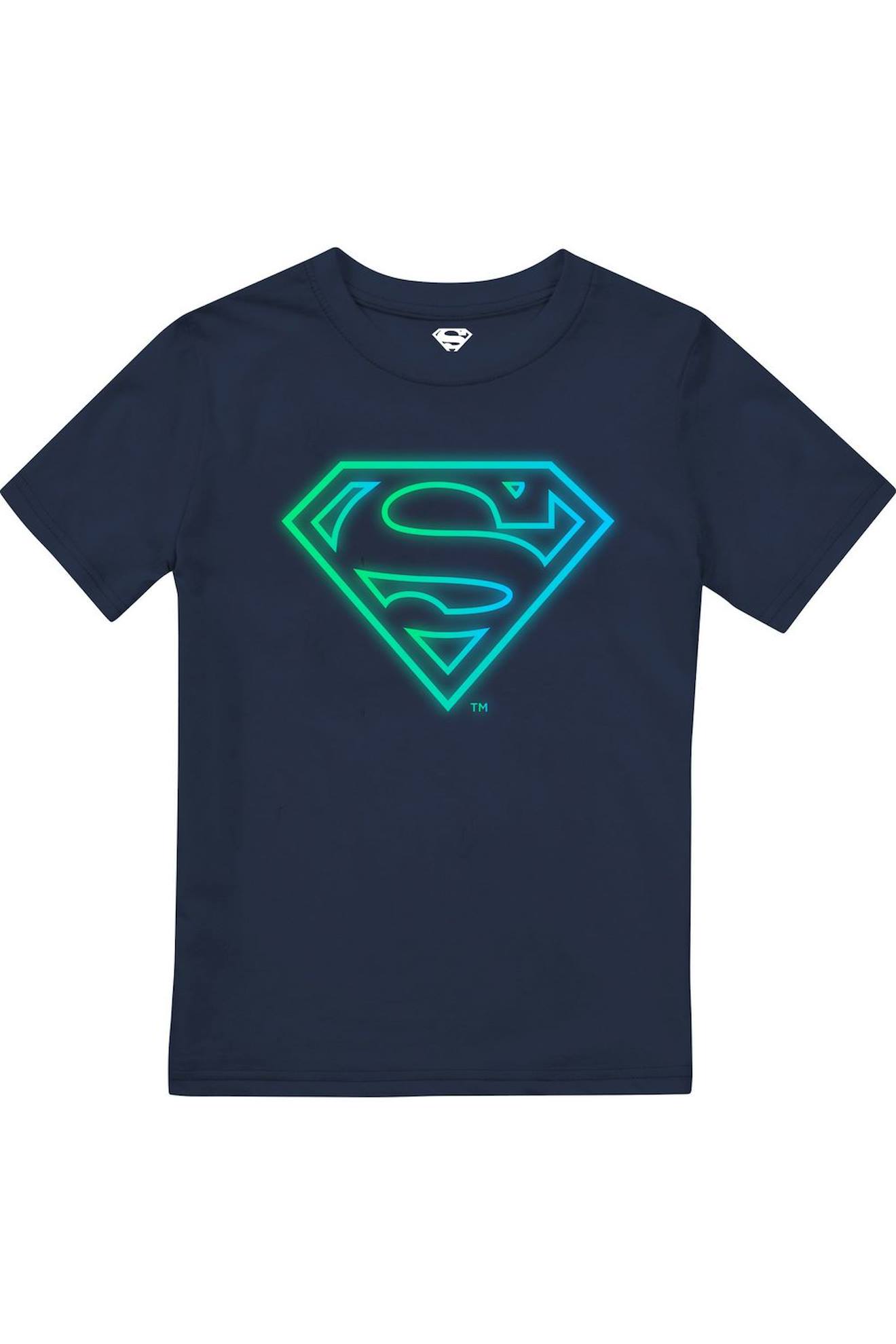 T-shirt Motif Logo Coton Bleu Marine