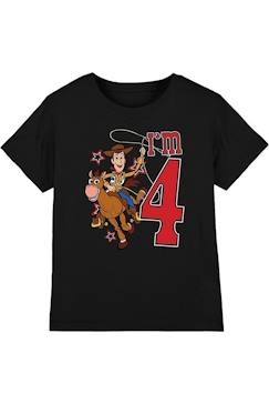 Garçon-T-shirt, polo, sous-pull-T-shirt 4ème anniversaire motif woody coton toy story i'm 4