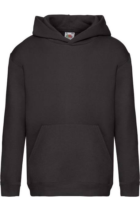 Fille-Pull, gilet, sweat-Sweat-Sweat à capuche coton premium