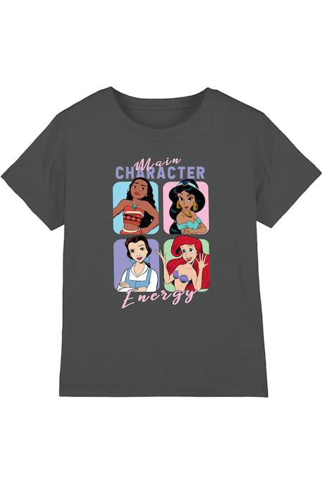 Fille-T-shirt, sous-pull-T-shirt coton disney main character energy