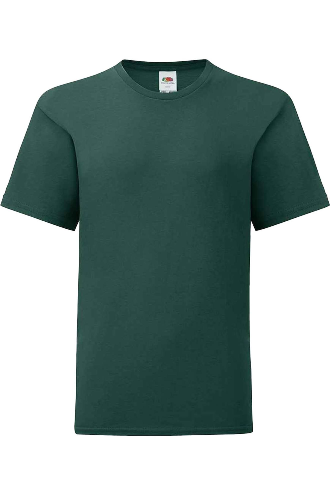 T-shirt Coton Peigné Et Filé À L'anneau Iconic Vert Forêt