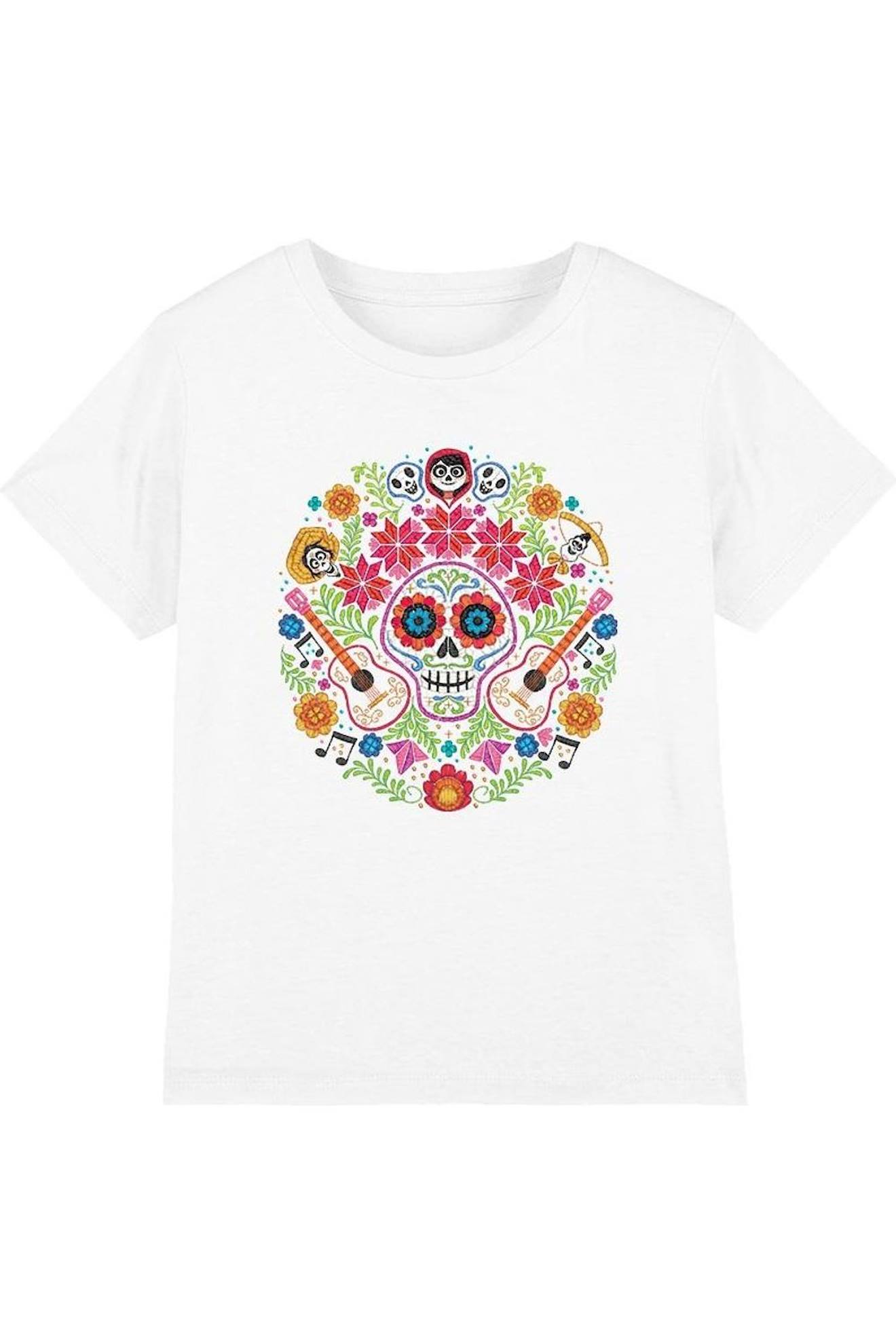 T-shirt Coton Day Of The Dead Blanc