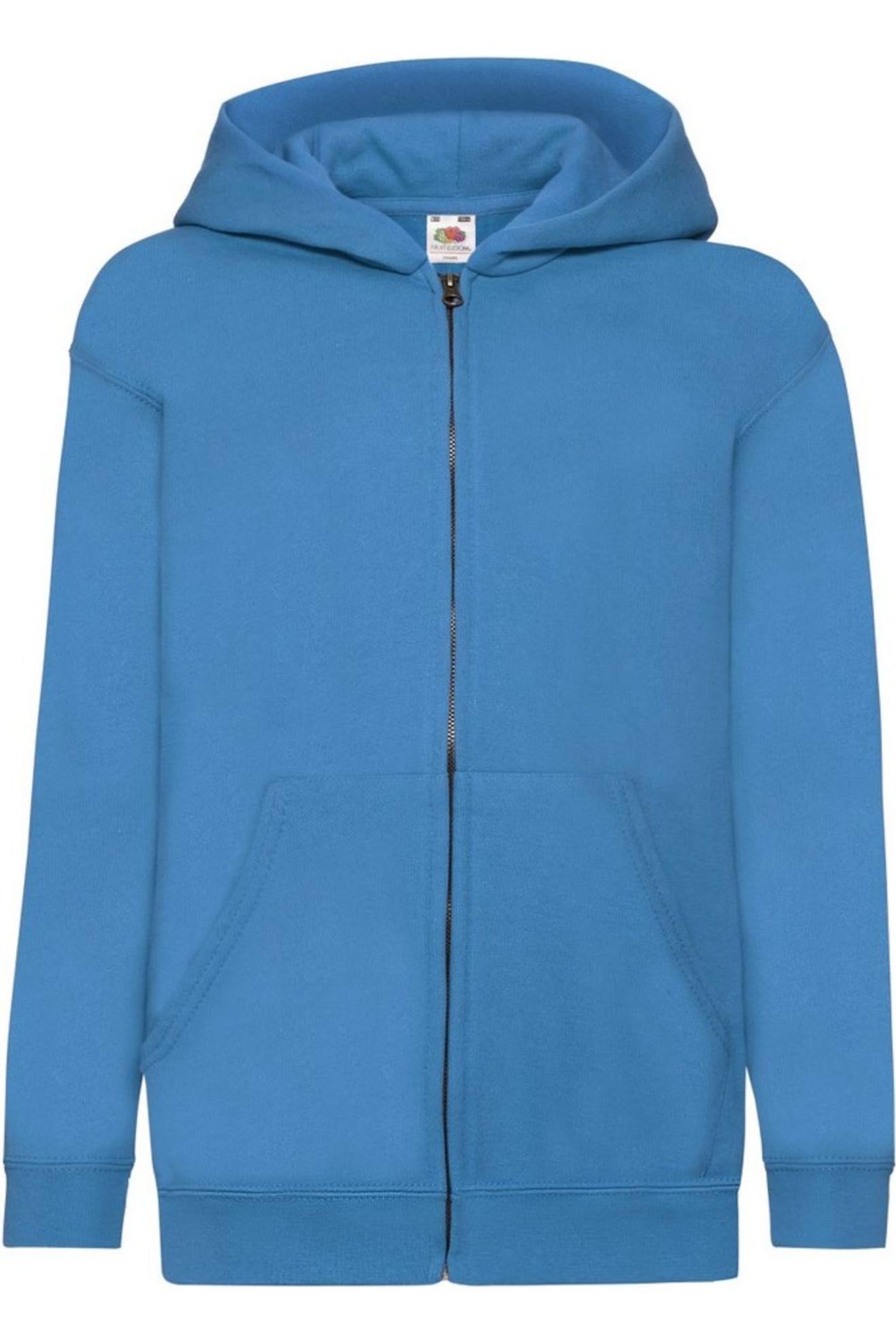 Veste À Capuche Coton Classic Azur