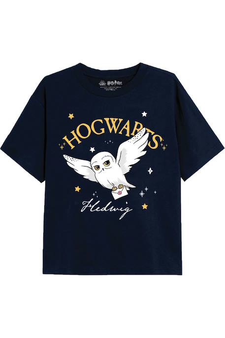 Fille-T-shirt, sous-pull-T-shirt motif hedwige coton harry potter