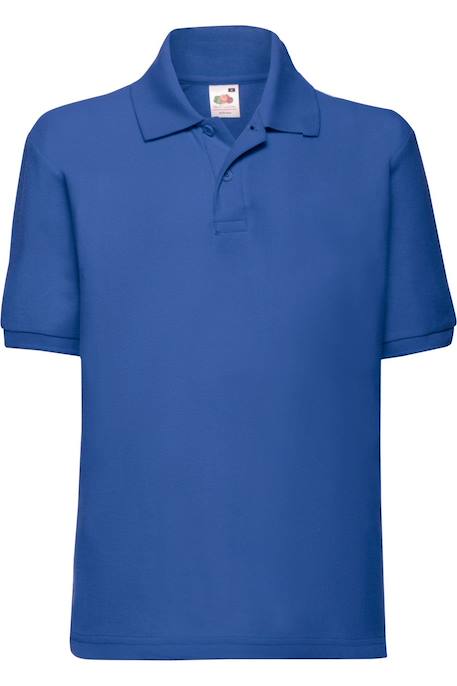 Polo polyester 65/35 Bleu ciel+Bleu marine+Bleu marine sombre+Bleu roi+Bordeaux+Noir+Rose clair+Rouge+Tournesol+Vert bouteille+Violet 10 - vertbaudet enfant 