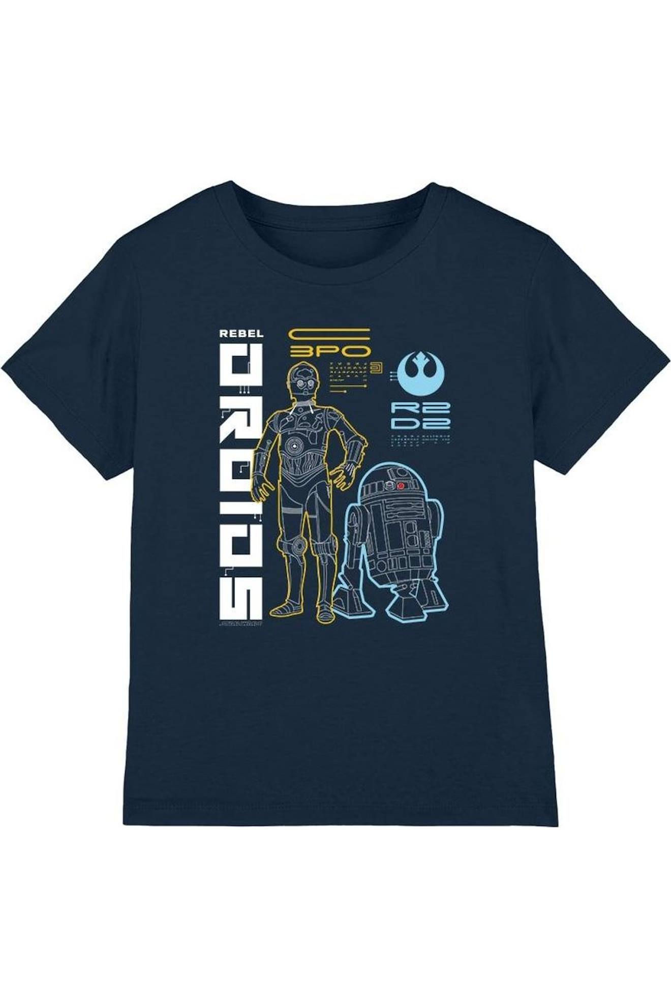 T-shirt Coton Star Wars Rebel Droids Bleu Marine 20 €
