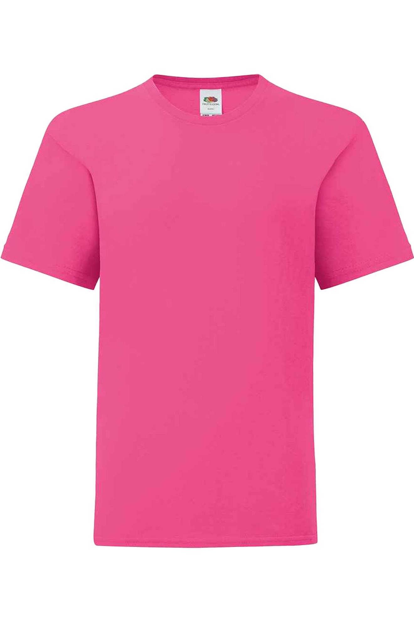 T-shirt Coton Peigné Et Filé À L'anneau Iconic Fuchsia