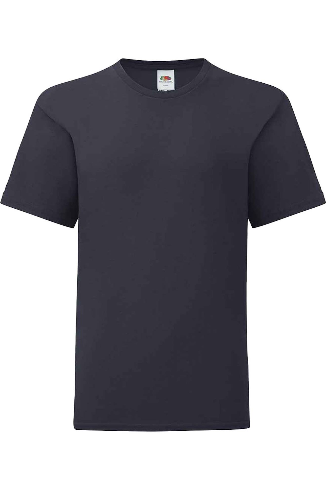 T-shirt Coton Peigné Et Filé À L'anneau Iconic Bleu Marine Sombre