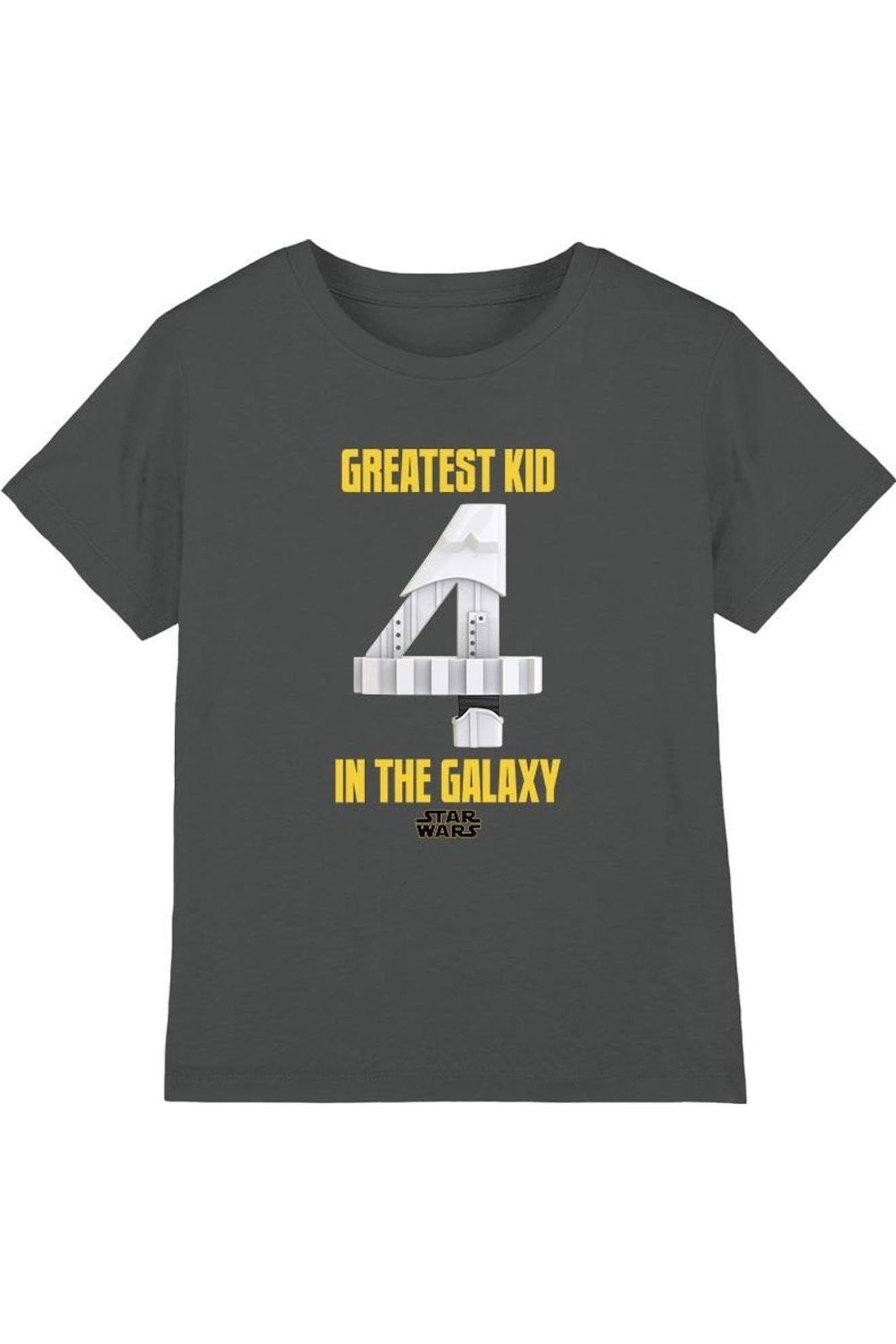 T-shirt Motif Stormtrooper Coton Star Wars Greatest Kid Charbon