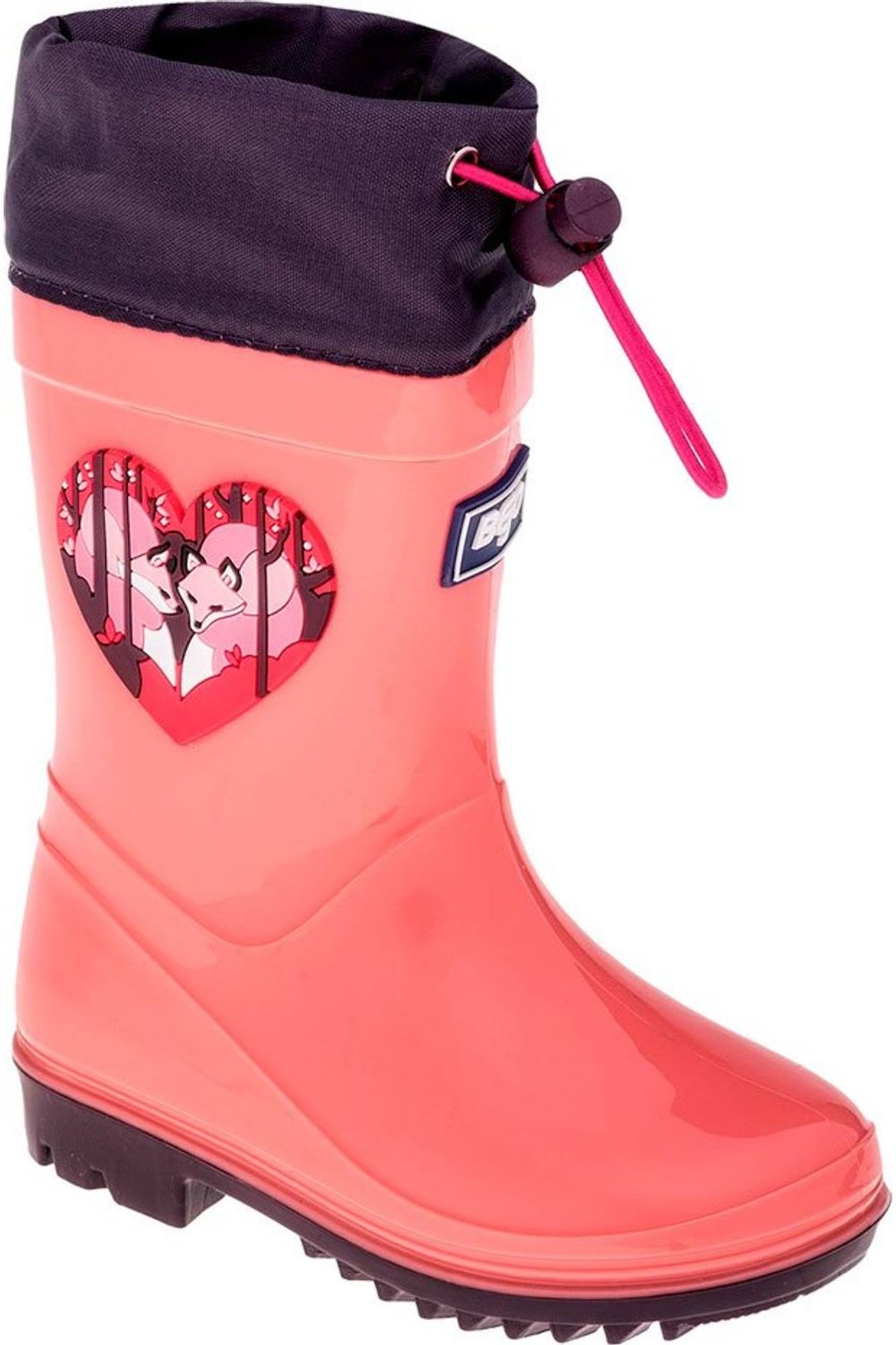 Bottes De Pluie Motif/style Renard Kai Rose Saumon / Violet Foncé