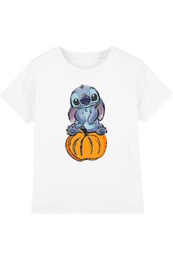 T-shirt motif citrouille et croquis coton  - vertbaudet enfant
