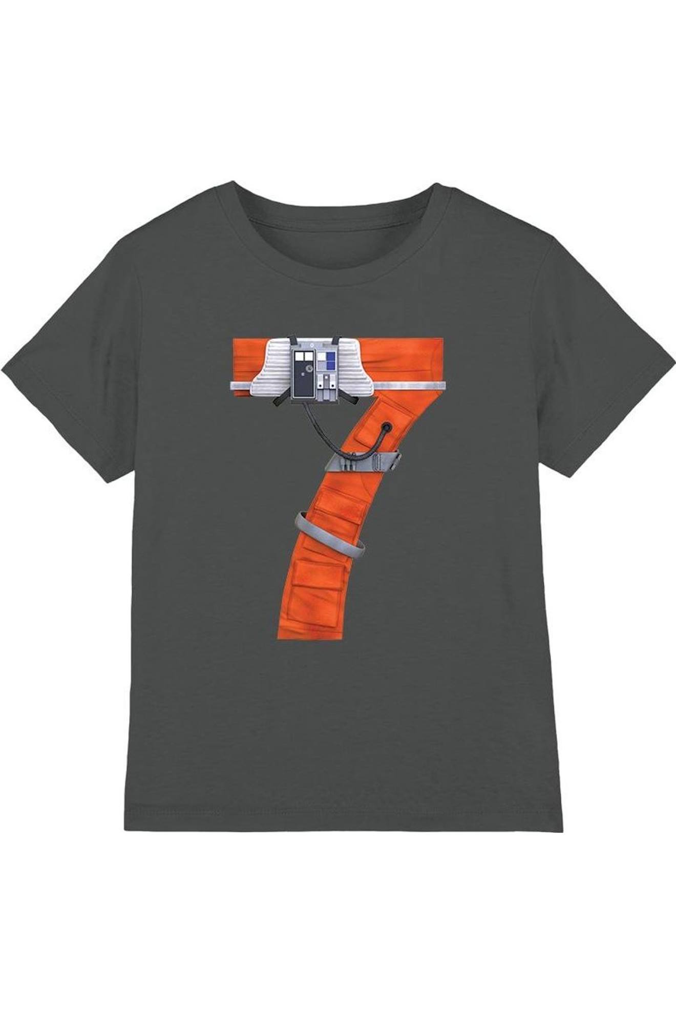 T-shirt Coton Star Wars 7 Charbon