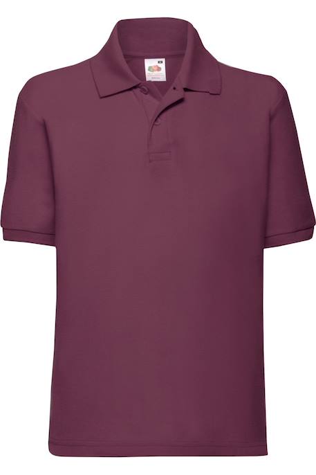 Polo polyester 65/35 Bleu ciel+Bleu marine+Bleu marine sombre+Bleu roi+Bordeaux+Noir+Rose clair+Rouge+Tournesol+Vert bouteille+Violet 13 - vertbaudet enfant 