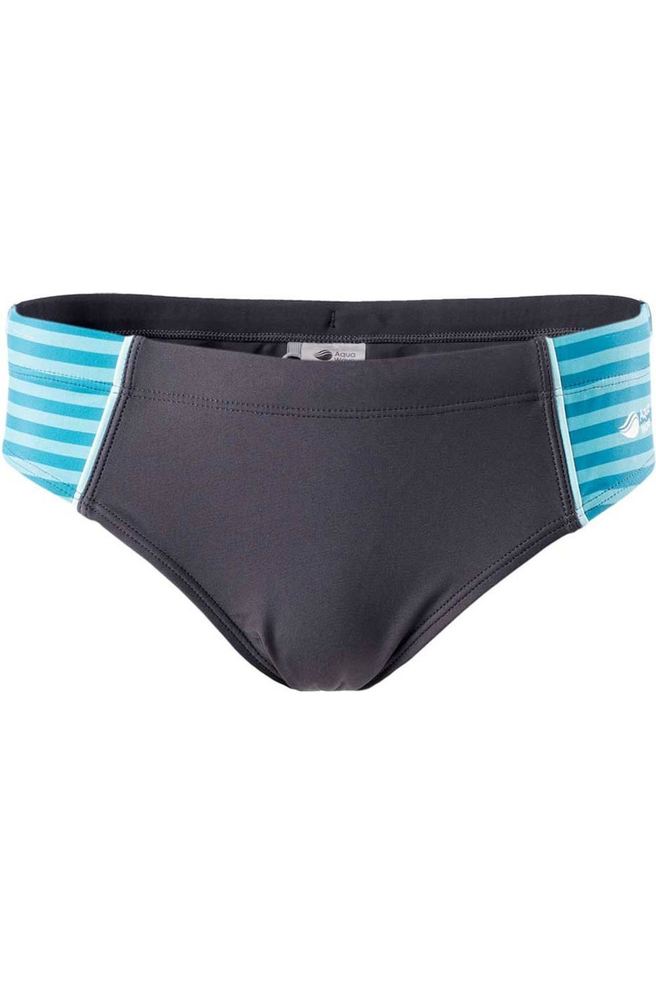 Short De Bain Nylon Idalis Fer / Turquoise Vif