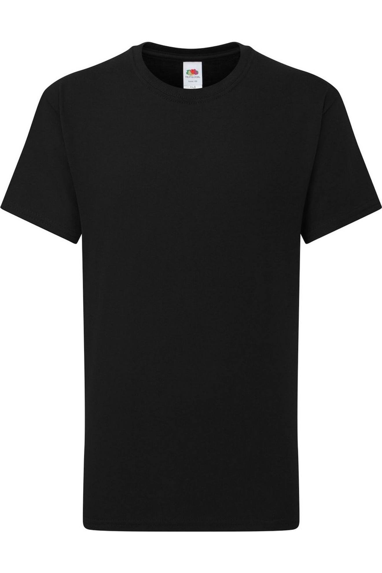T-shirt En Coton Peigné De Qualité Supérieure Noir