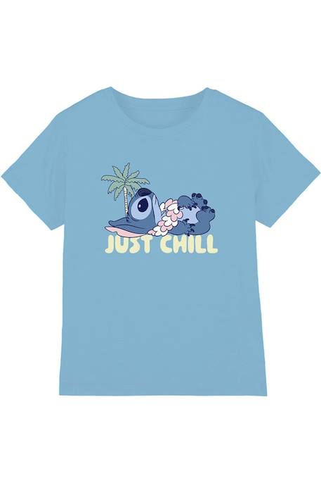 Fille-T-shirt coton just chill Stitch