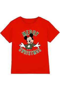 T-shirt de noël motif mickey mouse coton disney  - vertbaudet enfant