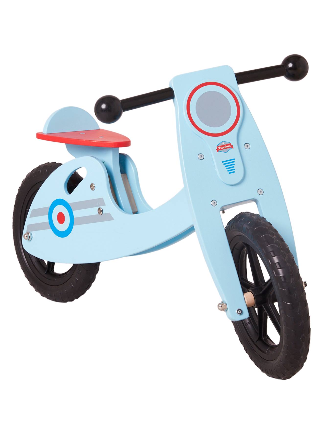 Draisienne scooter en bois bleu