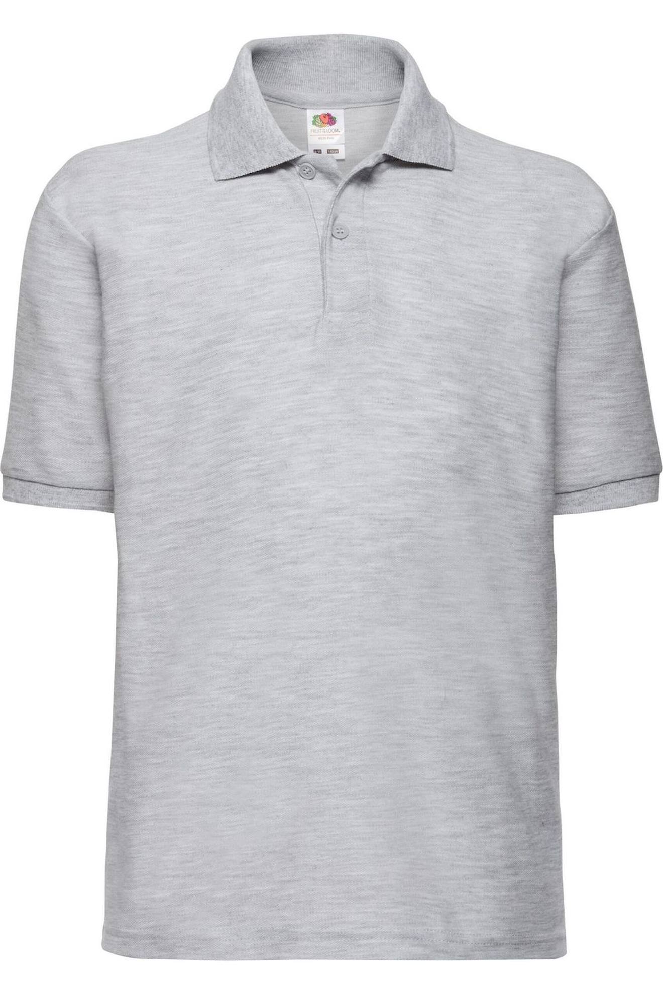 Polo Polyester 65/35 Gris Chiné