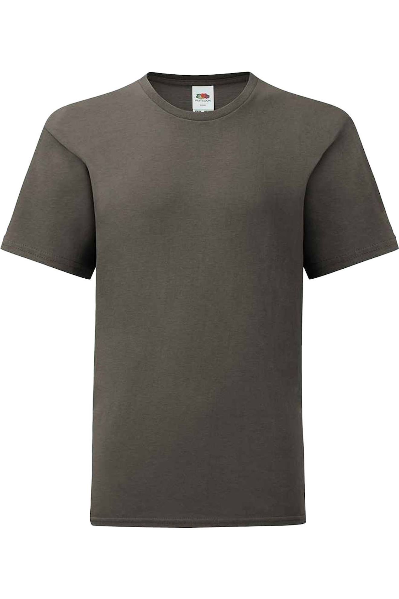 T-shirt Coton Peigné Et Filé À L'anneau Iconic Graphite Clair