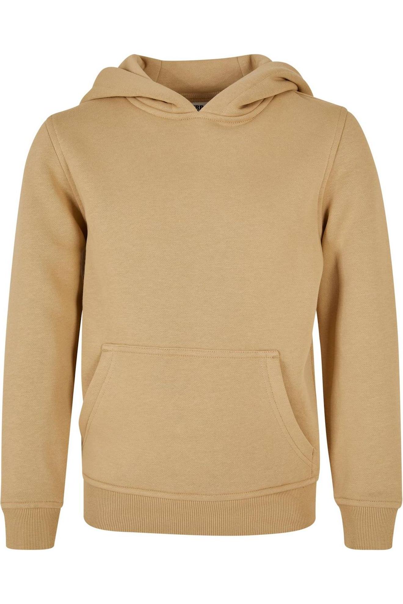 Sweat À Capuche Coton Basic Beige