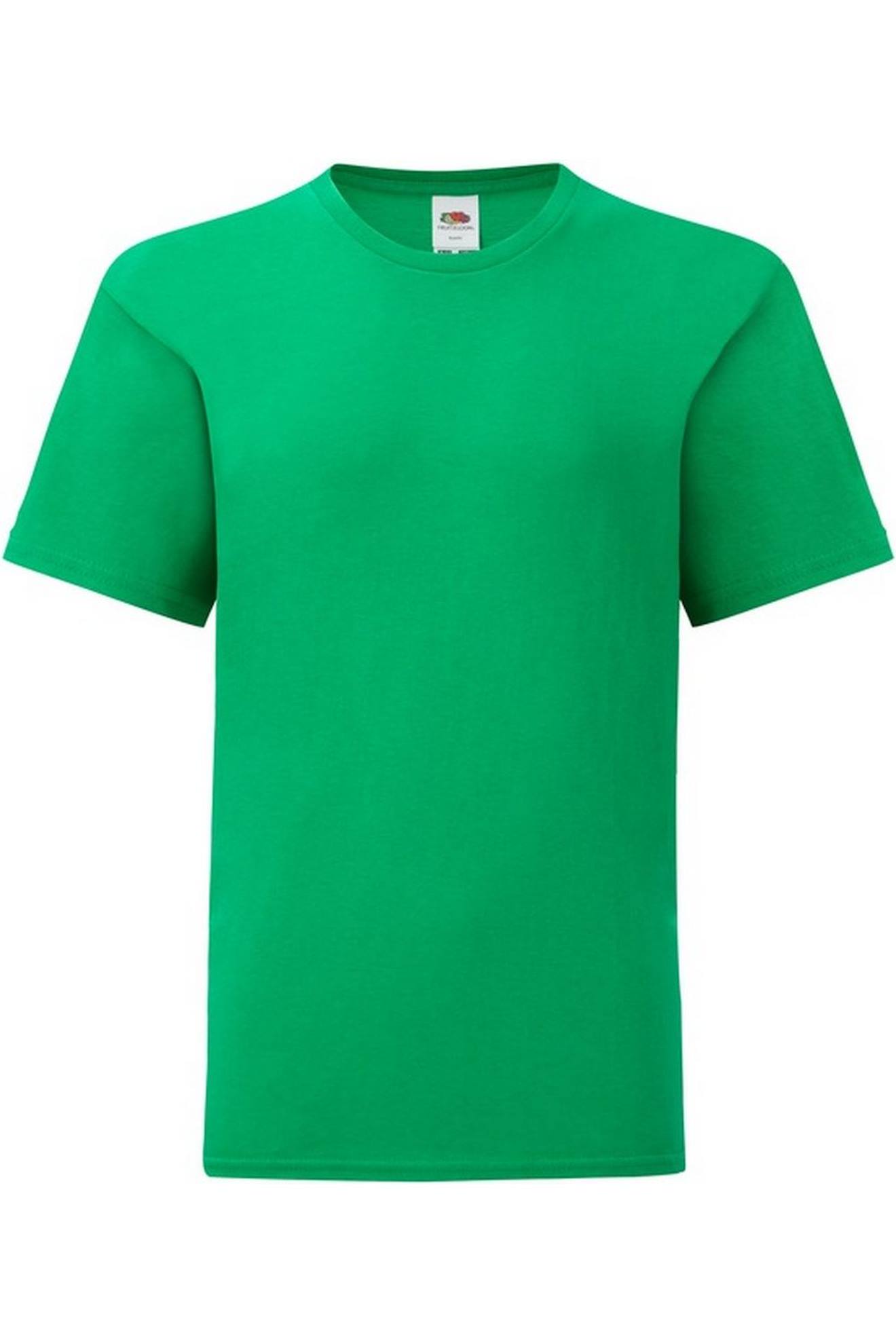 T-shirt Iconic Coton Peigné Et Filé À L'anneau 150 Vert Kelly