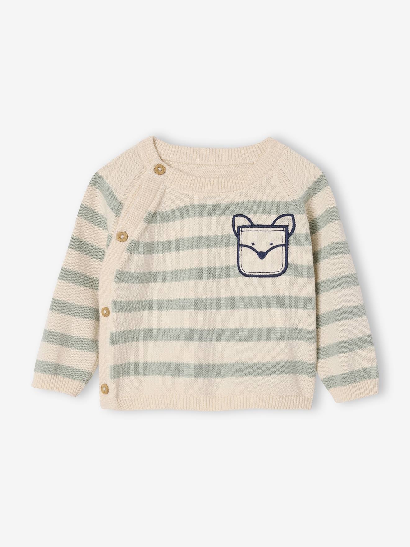 Pull ray naissance en tricot avec poche fantaisie beige chin 20 €