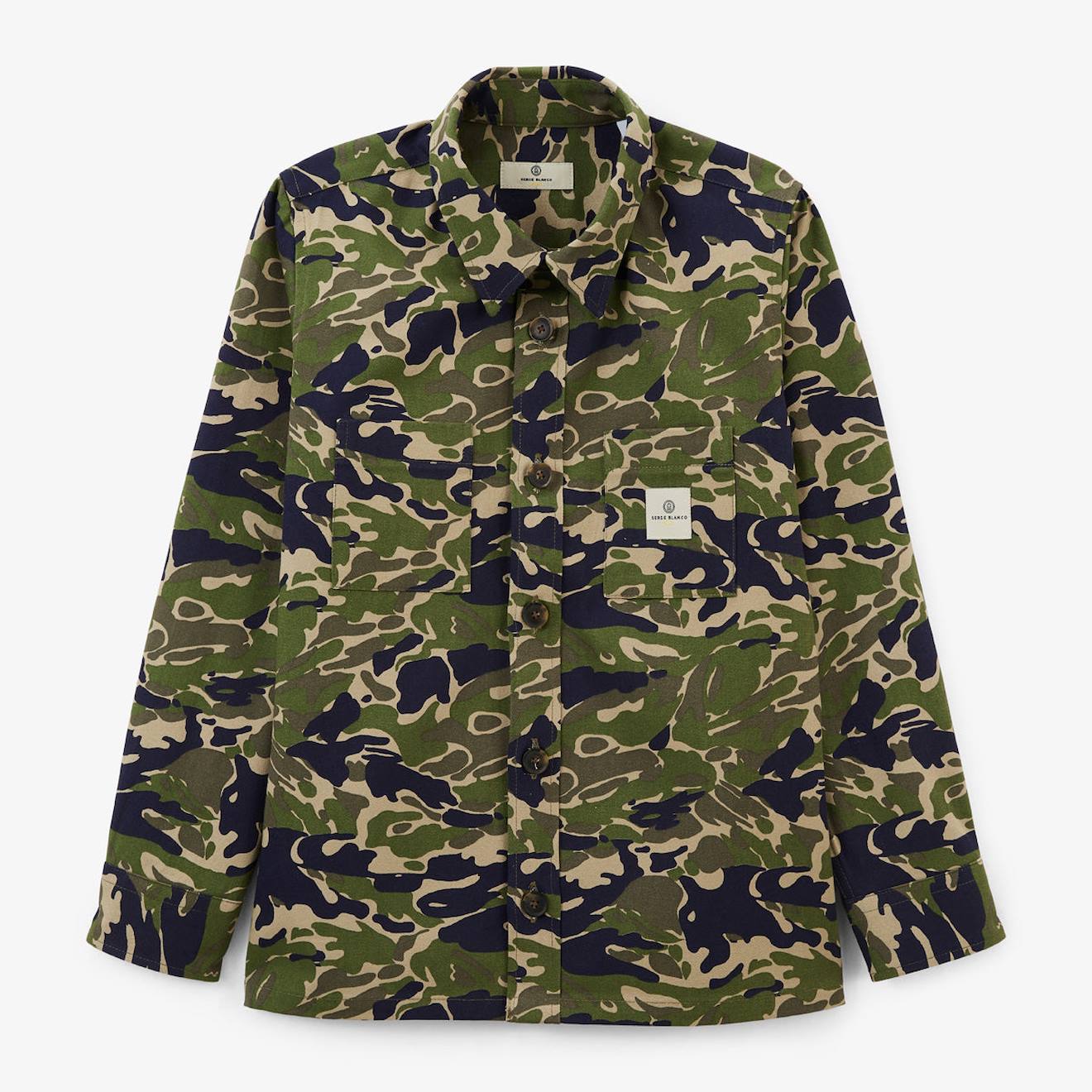 Chemise Clovis Garçon Camouflage Vert