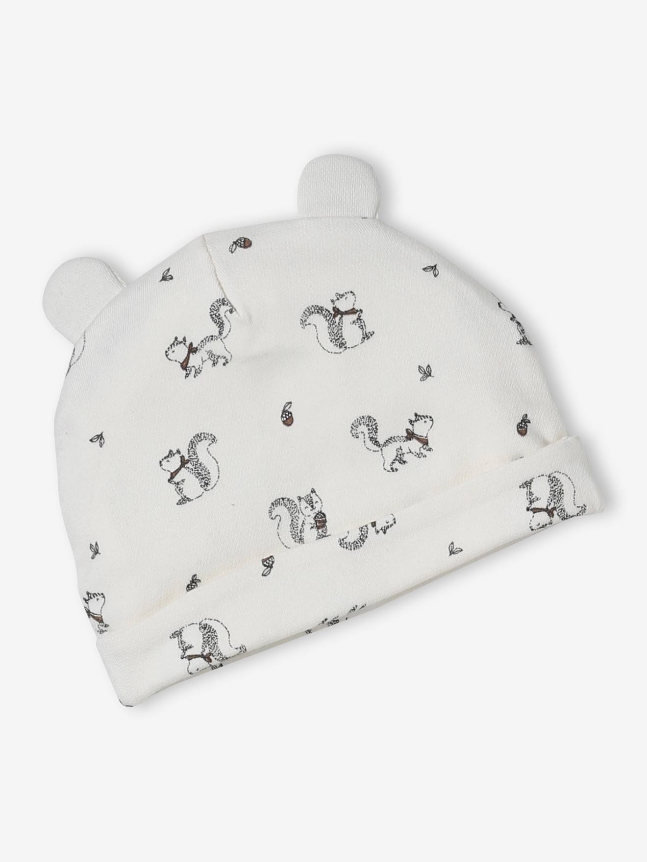 Ensemble bonnet, moufles, foulard et chaussons bébé beige (Vertbaudet) - Image 1