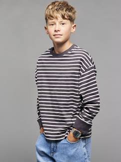 T-shirt rayé garçon oversize  - vertbaudet enfant