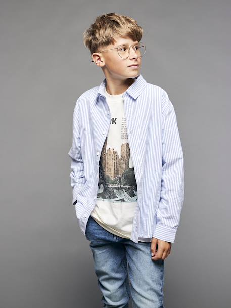 Garçon-Chemise-Chemise rayée manches longues Garçon Jonen