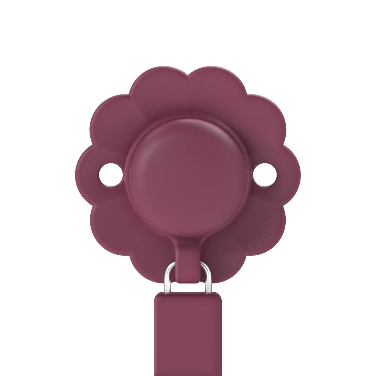 Attache-sucette Avec Ruban Silicone Wonder Rose Foncé