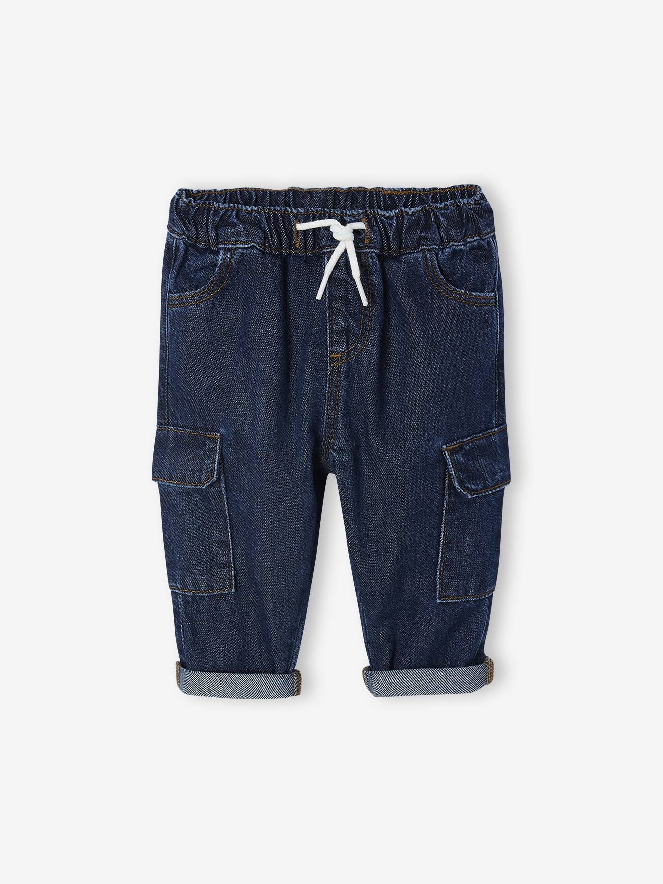 Pantalon battle bébé en denim denim brut