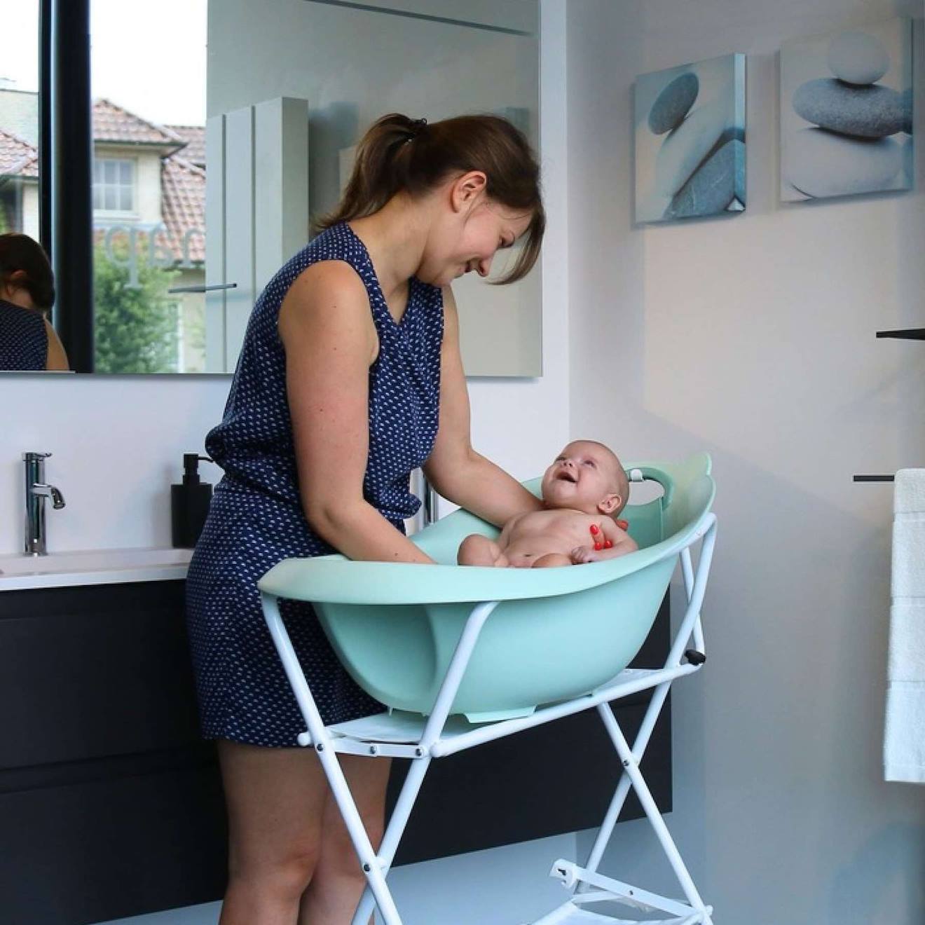 Baignoire Bébé Ourson Vert (Bo Jungle) - Image 1