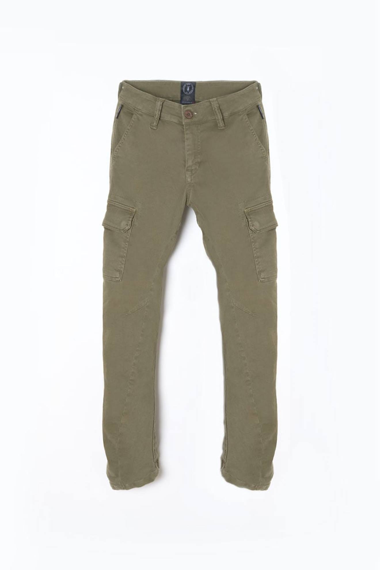 Jeans Carotte, Longueur 34 Khaki
