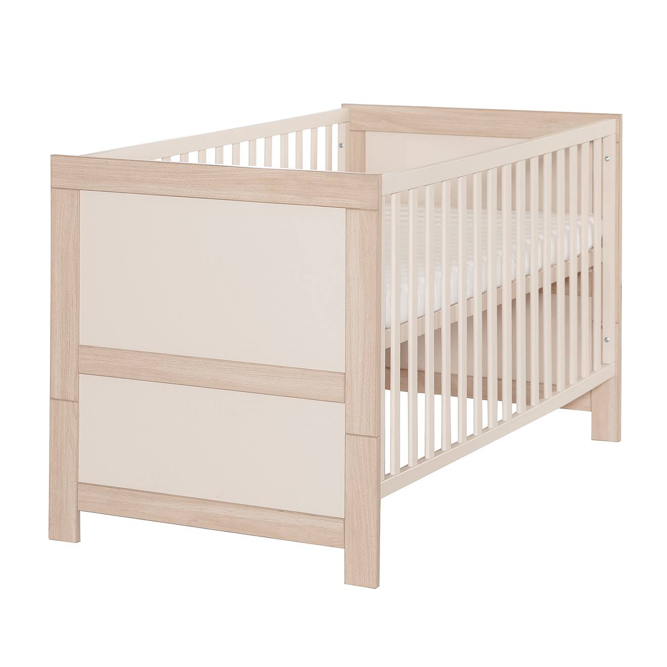 Lit Évolutif Transformable En Lit Junior Momo Beige Cashmere - Chêne