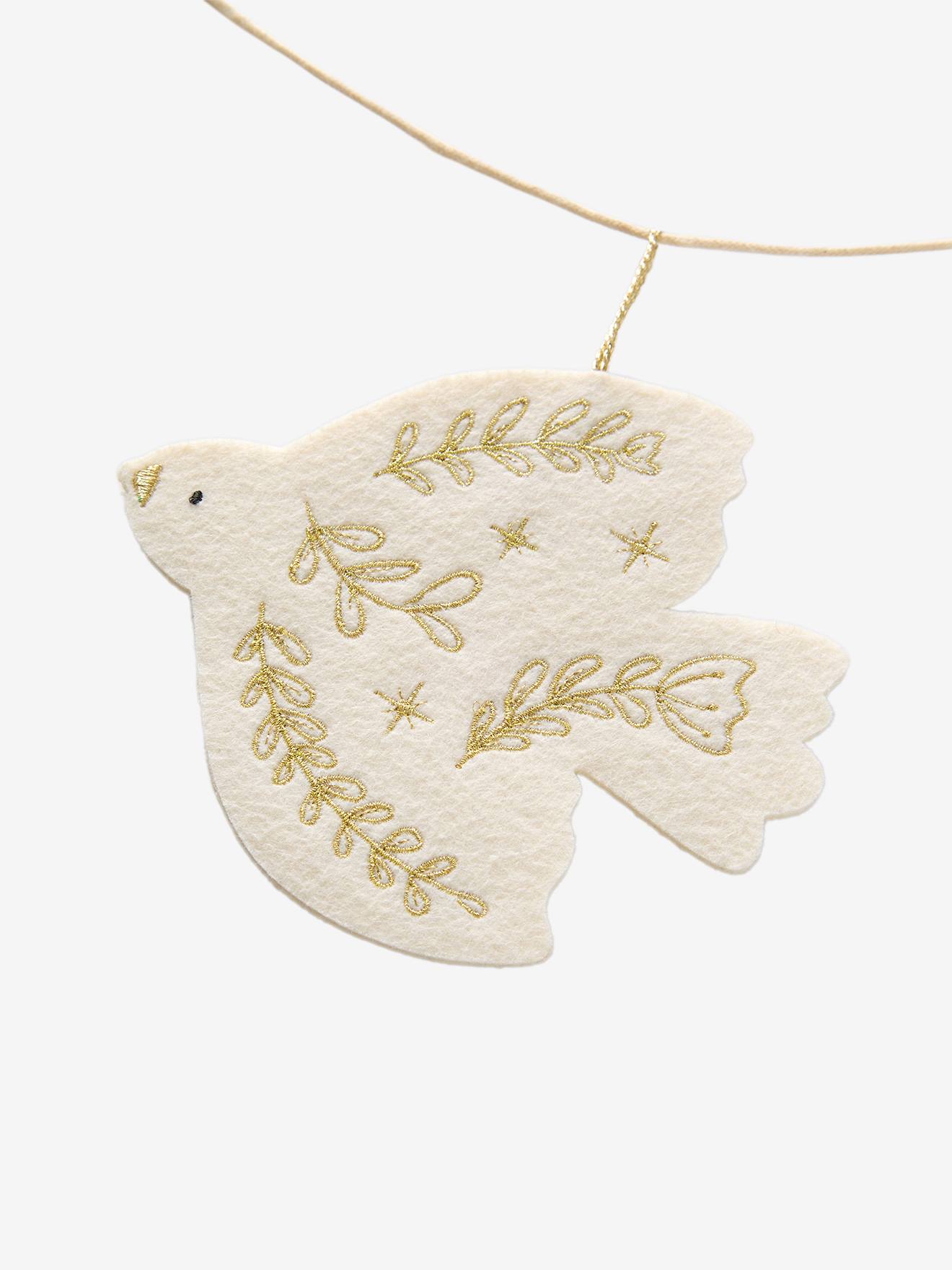 Guirlande oiseaux en feutrine écru (Vertbaudet) - Image 2