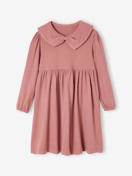 Robe col fantaisie en maille tricot fille  - vertbaudet enfant