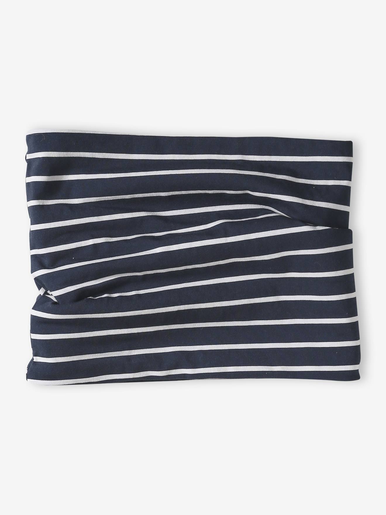 Snood garçon imprimé doublé sherpa marine