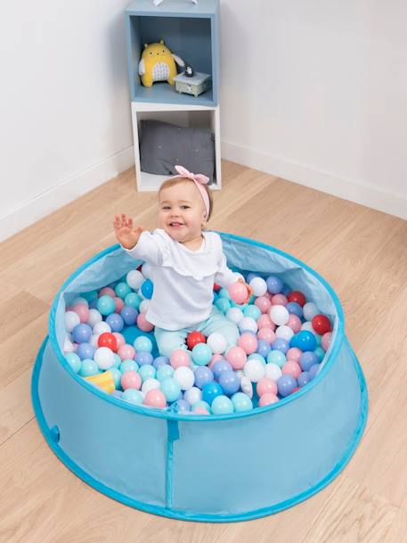 tente anti-UV UPF50+ pop-up Aquani BABYMOOV bleu+bleu blanc gris 5 - vertbaudet enfant 