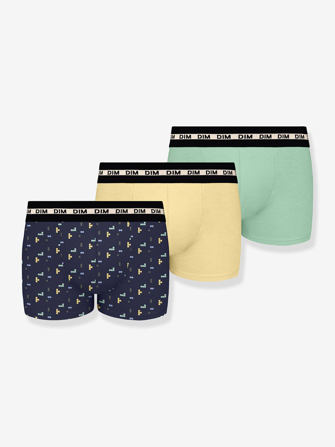 Lot de 3 boxers garçon motif gameboy Ecodim jaune