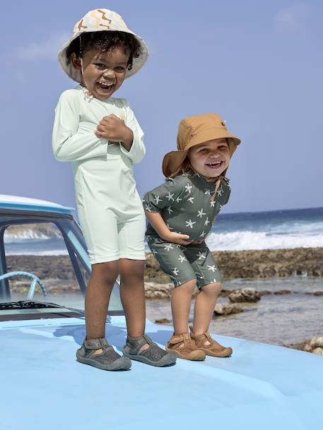 Combinaison manches courtes anti-UV enfant LÄSSIG olive 5 - vertbaudet enfant 