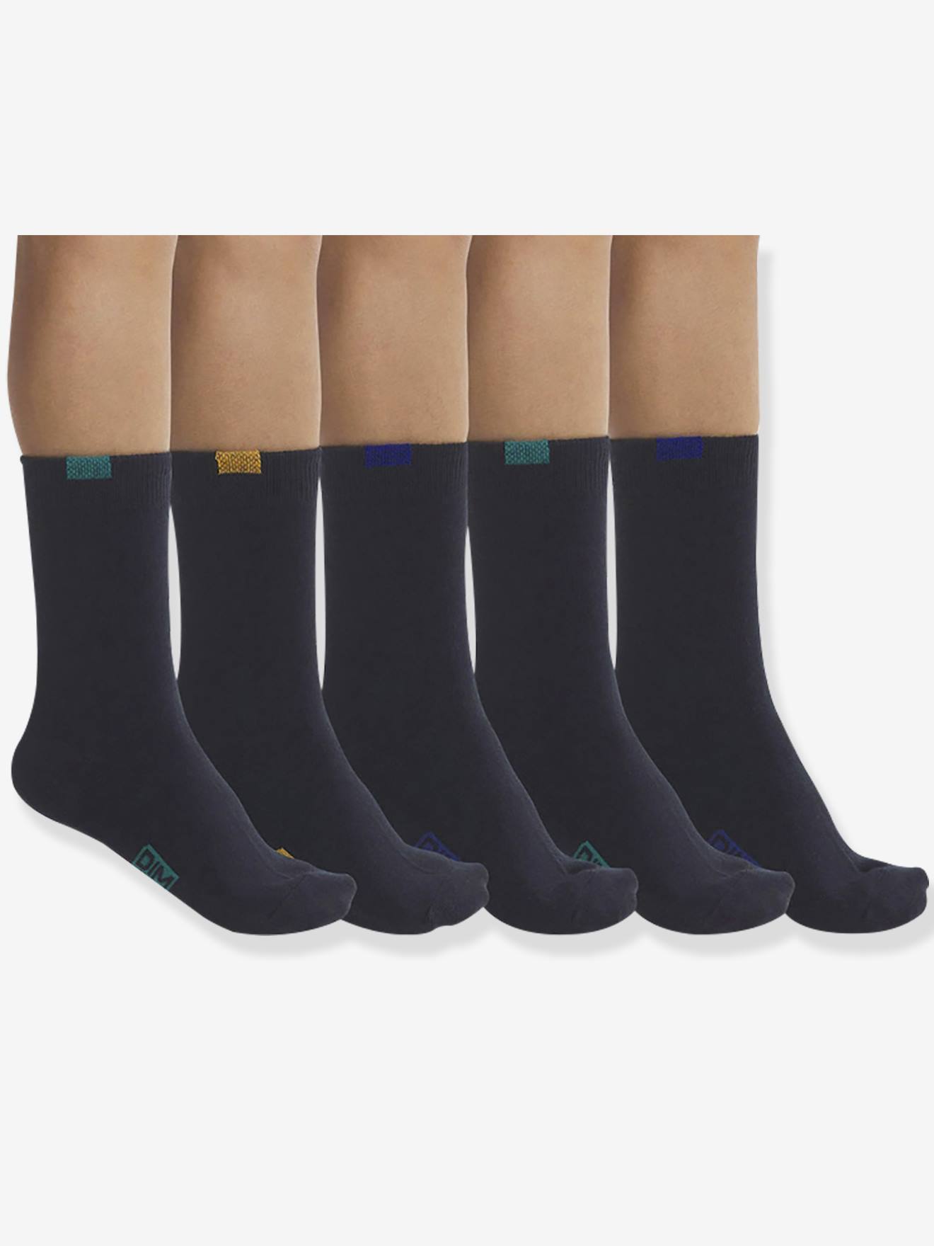 Lot de 5 paires de chaussettes enfant EcoDim marine
