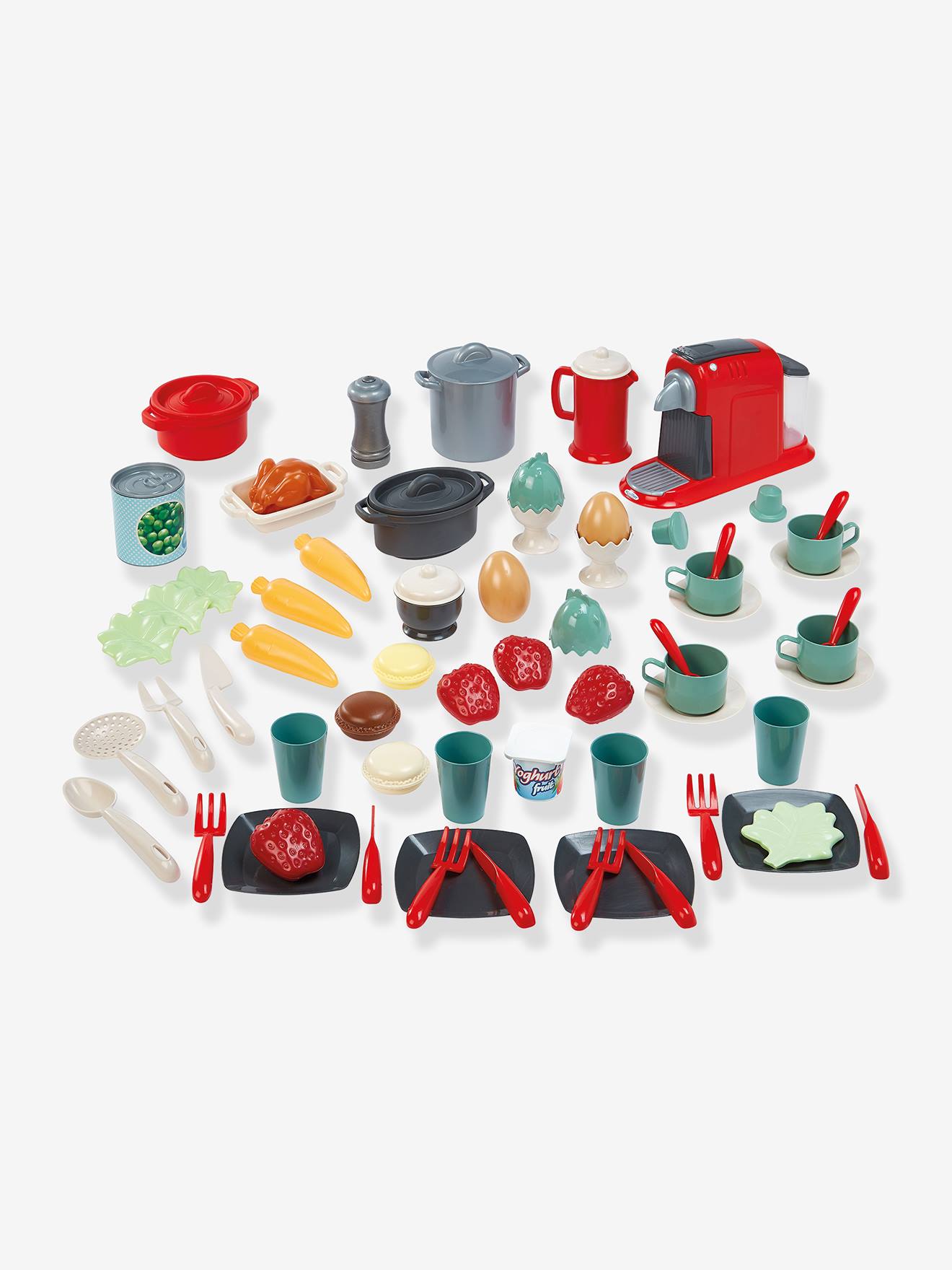 Coffret dinette 70 pièces multicolore (Ecoiffier) - Image 1