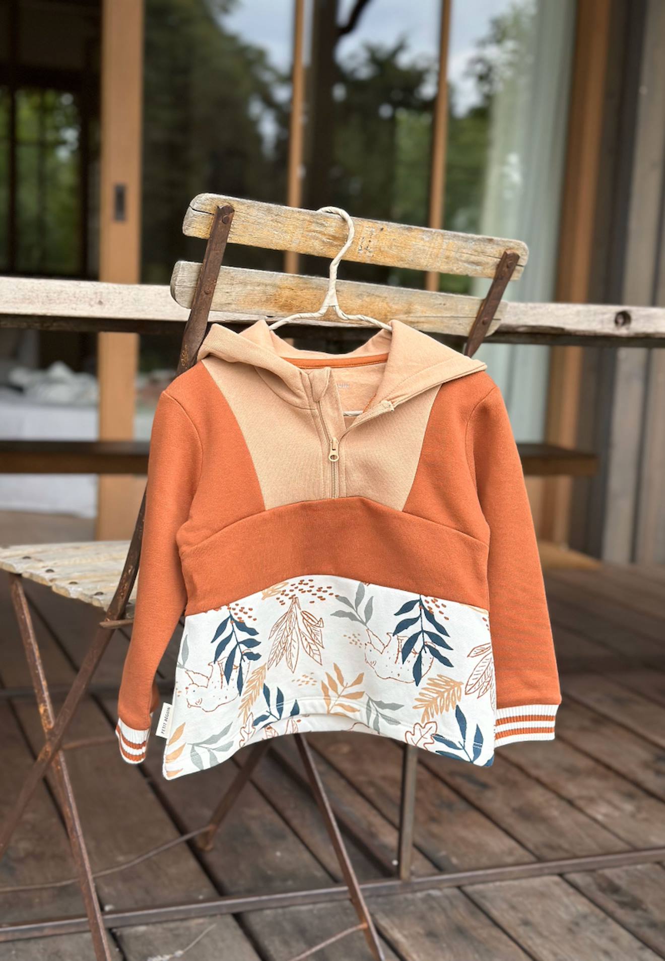 Sweat-shirt À Capuche Bébé En Molleton Wally Camel