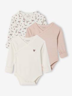 Bébé-Body-Lot de 3 bodies naissance évolutifs