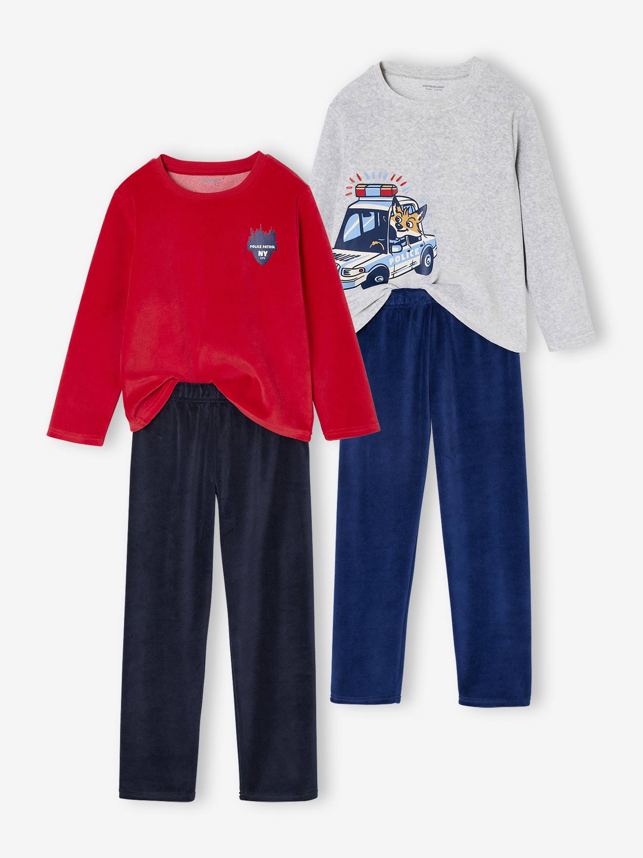 Lot de 2 pyjamas garon velours police marine 16 €