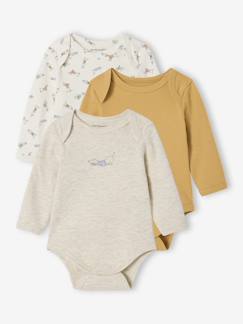 Bébé-Body-Lot de 3 bodies naissance avec ouverture américaine