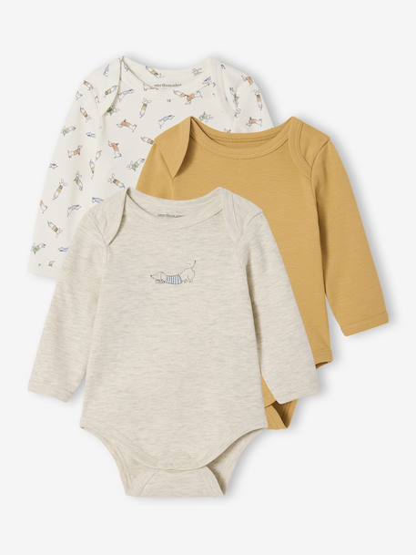 Bébé-Lot de 3 bodies naissance avec ouverture américaine